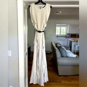 Dove Gray BCBG evening gown